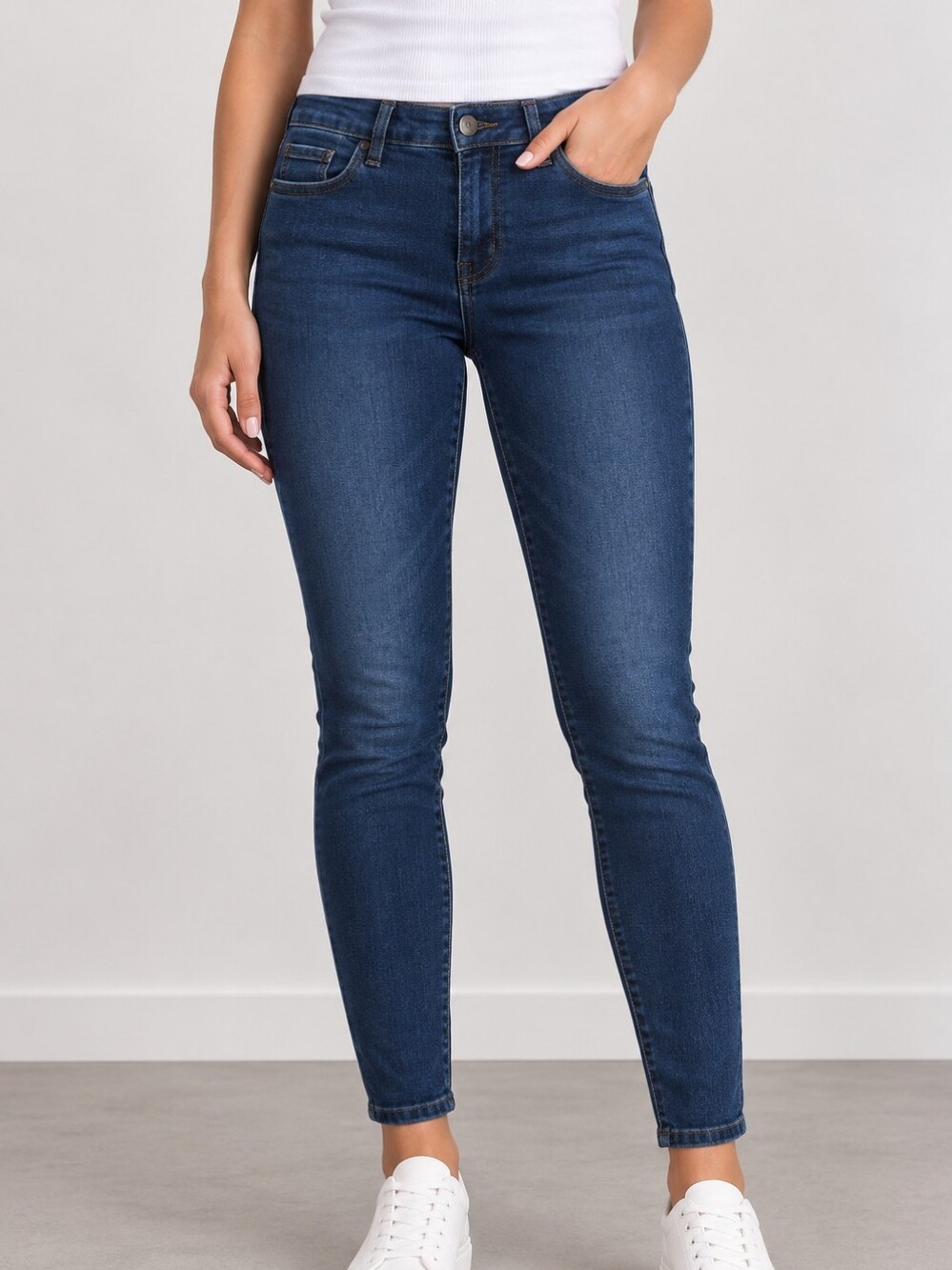 💙 Dark Blue Women's Skinny Jeans